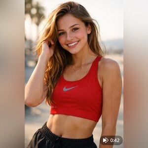 Nike Dri-fit Sport Bra Red Woman XS
